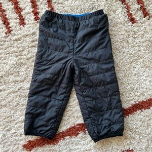 Columbia Double Trouble Black Reversible Fleece Lined Snow Pants Sz 18-24 months